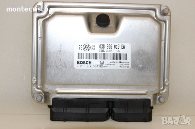 Моторен компютър ECU VW Passat B5.5 (2000-2005г.) 038 906 019 EA / 038906019EA / 0281010554, снимка 1 - Части - 45653300