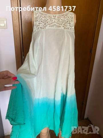 Рокля омбре на Benеtton, размер S/M, снимка 8 - Рокли - 51667100