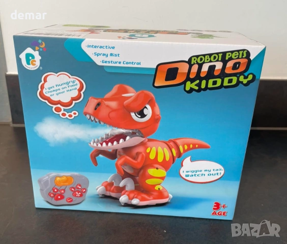 Играчка динозавър с дистанционно управление, сензор за жестове, снимка 9 - Електрически играчки - 54015394