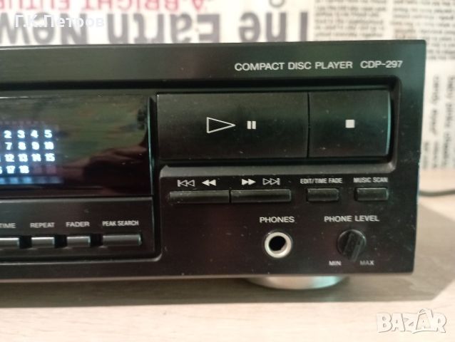 СД Плеяр "Sony"cdp-297, снимка 3 - Аудиосистеми - 45901869