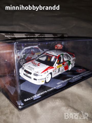 Citroen Saxo 1600 Ford Escort RS1800 Mitsubishi Lancer Evolution 1.43 Eaglemoss Rally Monte-Carlo. , снимка 6 - Колекции - 46523205