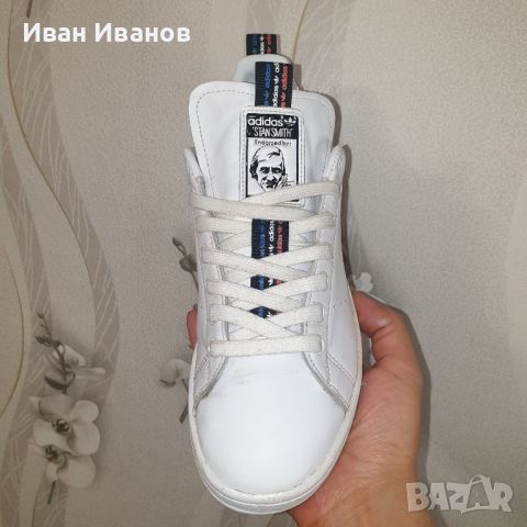 маратонки adidas Stan Smith 'White Black' номер 41,5-42, снимка 9 - Маратонки - 45734522