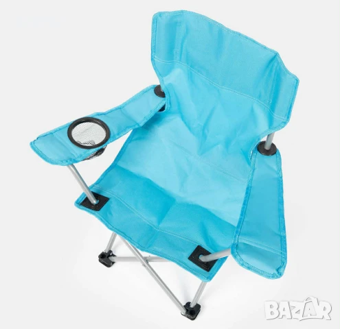 НОВ сгъваем стол за плаж/къмпинг/риболов с облегалка и поставка за чаша, снимка 3 - Столове - 50836626