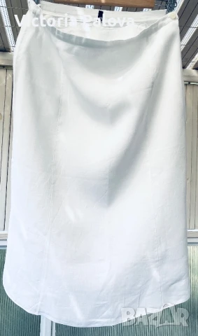 Бяла  пола GALATIS  100% лен