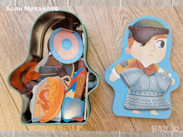 Нареди облеклото на човечето - детска играчка