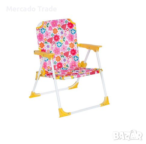 Детски стол Mercado Trade, Сгъваем, Метал, Розов