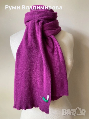 Лилав шал от Benetton с вълна