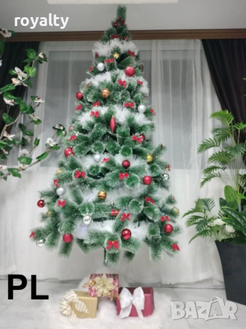 Вечно жива – коледна елха със заснежени връхчета ED2025DK1, снимка 2 - Декорация за дома - 52841482