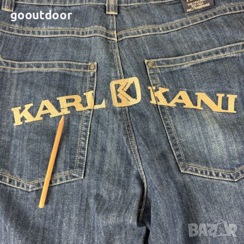 Мъжки хип хоп дънки 90s Karl Kani Hip Hop Jorts, снимка 3 - Дънки - 46257183