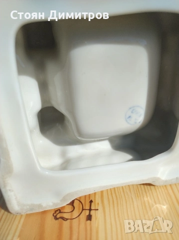 Порцеланов пепелник,,Баба Вида,, 1960г.колекционерски тегло 338гр. български,здрав,чист, снимка 13 - Колекции - 54143306