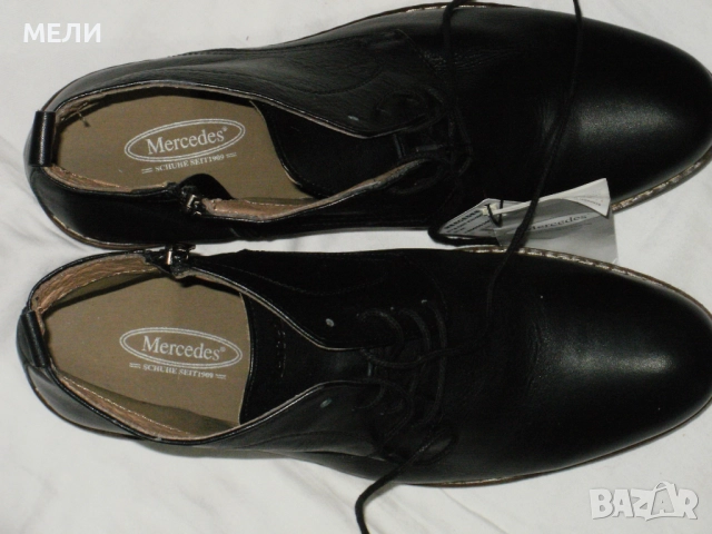 MERCEDES нови мъжки боти естествена кожа 42, снимка 10 - Мъжки боти - 52107764