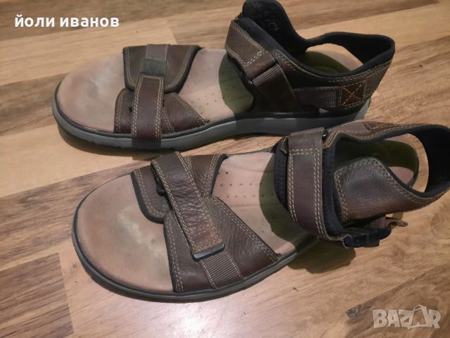 Clarks-кожени с неопред сандали 46 номер, снимка 1 - Мъжки сандали - 46324424