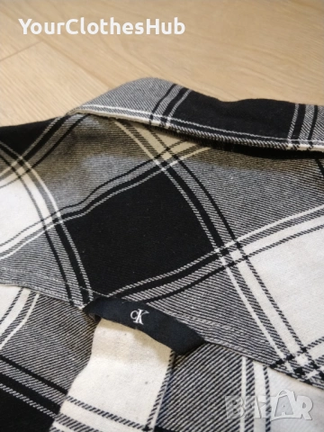 Calvin Klein Jeans M size Мъжка риза с дълъг ръкав, снимка 11 - Ризи - 53273545