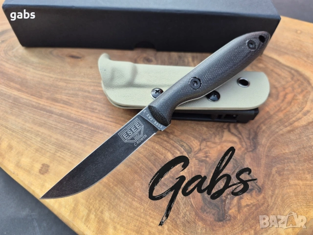 Фиксиран нож ESEE ROWEN,фултанг DC53 с тактическа кания Kydex