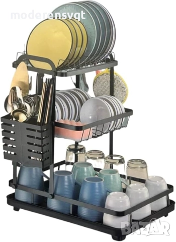 Сушилник 3 етажа за мивка с функция за отвеждане на водата, снимка 6 - Сушилници - 51987760