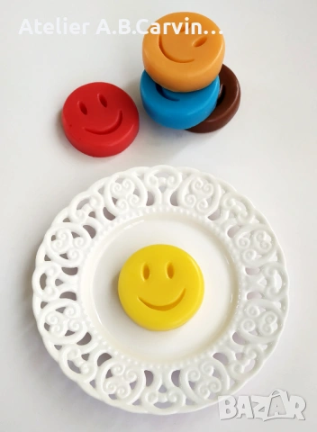   Цветни, ароматни, глицеринови мини сапунчета емотикони, 10 бр. за подарък на вашите гости, снимка 5 - Декорация за дома - 54000210