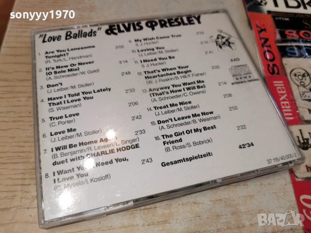 ELVIS PRESLEY CD-ВНОС GERMANY 0603261650H2E6R, снимка 13 - CD дискове - 53736975