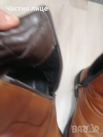 43 н. Естествена кожа мъжка ботуши, стелка 28 см, снимка 5 - Мъжки ботуши - 53092472