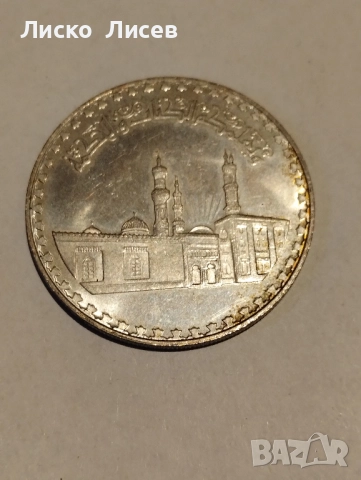 Египет 1 паунд 1972г., снимка 4 - Нумизматика и бонистика - 52943392