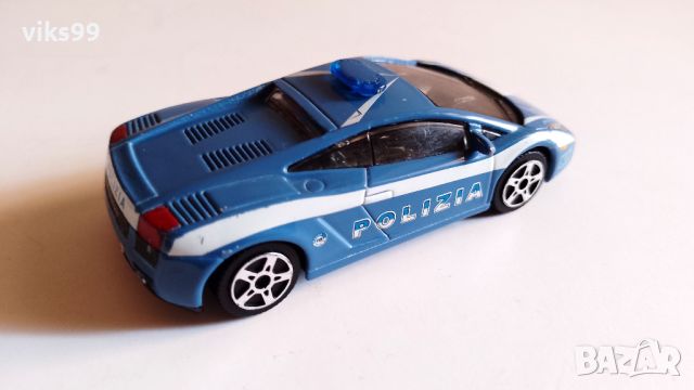 Bburago Lamborgihini Gallardo Polizia 1:43, снимка 5 - Колекции - 46432083