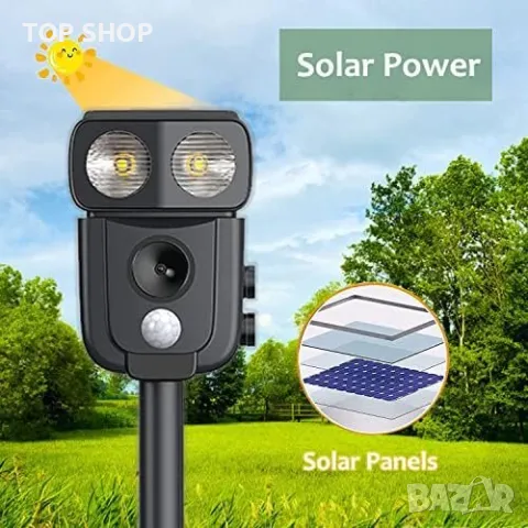 Нов Ефективен Уред срещу Животни, LED Светлина, Водоустойчив, снимка 5 - Други стоки за дома - 49956924