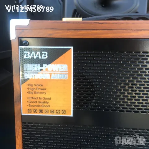 Парти караоке колонка 12" BMB OUTDOOR AUDIO, снимка 2 - Тонколони - 47594866