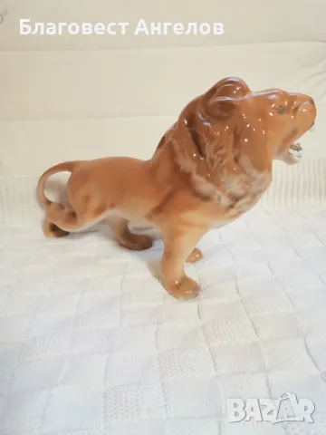 Порцеланова статуетка на лъв, снимка 2 - Колекции - 49689486