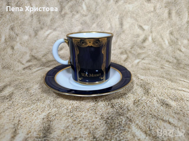 Чаша за кафе от немски порцелан Weimar, снимка 3 - Чаши - 51232428