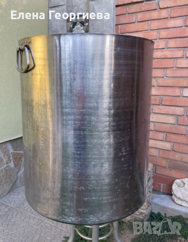 Казан 100 литра на Хром Силистра от дебелостенна неръждавейка.., снимка 1