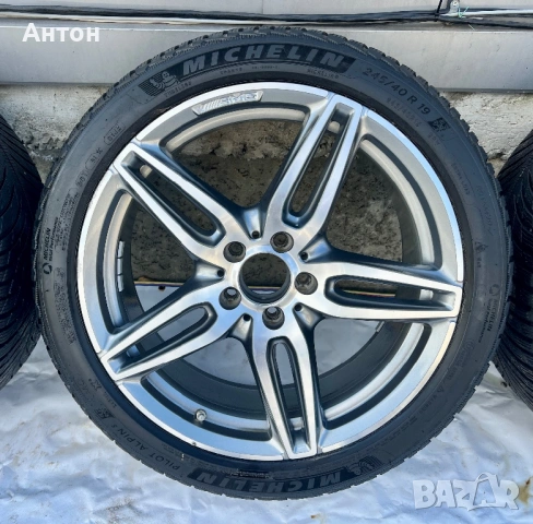 Джанти оригинални AMG с гуми за Мерцедес W213 - 245/40/R19, снимка 4 - Гуми и джанти - 54077438