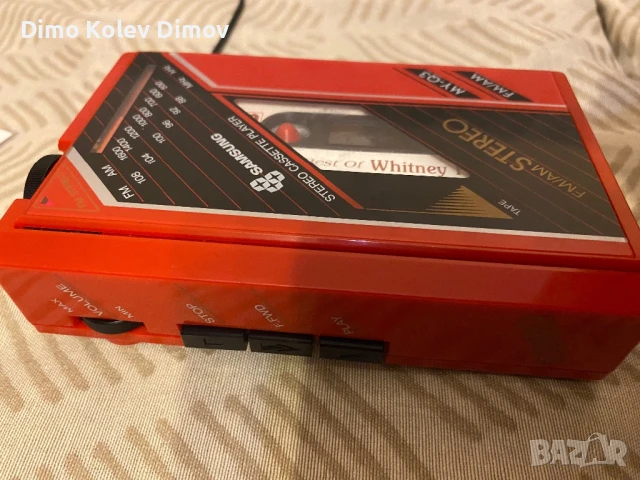SAMSUNG MY-Q3R Walkman Red с Радио. Mega Rare!, снимка 3 - Радиокасетофони, транзистори - 51329791