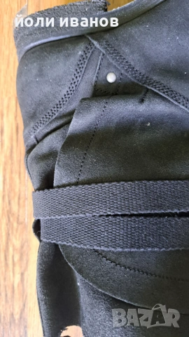 AJ-ARMANI JEANS-кожени шити,суров каучук ботуши-43, снимка 5 - Мъжки ботуши - 53783596