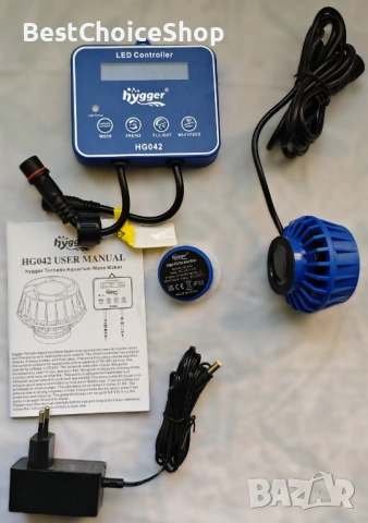 hygger 10 W DC  циркулационна помпа за воден поток Wave maker, 6 вълнови режима, снимка 3 - Оборудване за аквариуми - 53883582