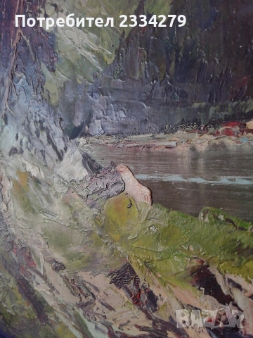 Стари картини, платно масло, авторска изработка. , снимка 6 - Картини - 42158610
