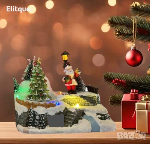 Светеща Коледна декорация с Дядо Коледа или Снежен човек – Празнична магия за вашия дом