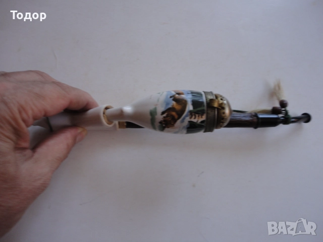 Страхотна порцеланова лула чибук , снимка 7 - Антикварни и старинни предмети - 52671265