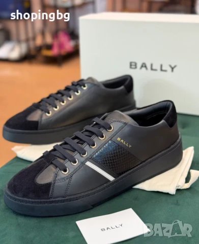 Луксозни мъжки сникърси BALLY с кожа питон  575 лв., снимка 2 - Спортно елегантни обувки - 51072142