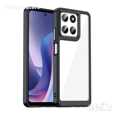 Прозрачен калъф с Цветна Рамка за Motorola Moto G67 Power 5G / G57 Power 5G - Акрил+TPU, Вкл. Протек, снимка 5 - Резервни части за телефони - 53355042