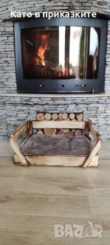Дървено легло за куче и коте Иглу за котка Диван за кучета и котета, снимка 6 - Други стоки за животни - 39525127
