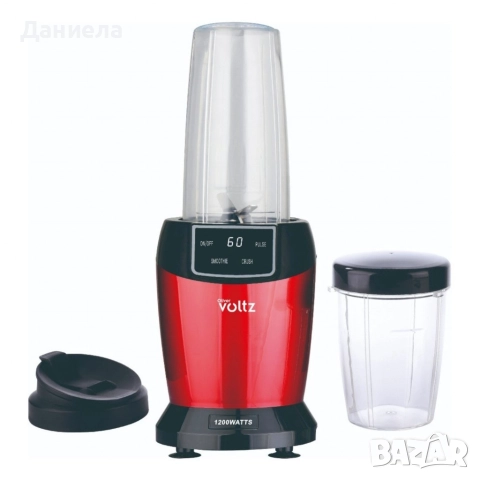 Мощен нутри блендер Oliver Voltz, 1200W с LED дисплей и 2 кани за смути (1000ml/800ml), снимка 5 - Блендери - 52930476