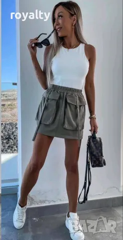 Карго пола Различни цветове , снимка 3 - Поли - 50266729