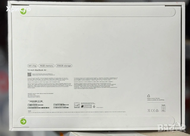 НОВО!!! Лаптоп Apple MacBook Air 13", Apple M4, 10 CPU ядра и 8 GPU ядра, 16GB RAM, 256GB, Midnight, снимка 4 - Лаптопи за работа - 54076035