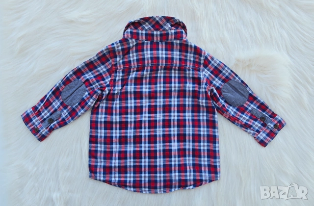 Бебешка риза H&M дънки Next и пуловер 6-9 месеца, снимка 5 - Комплекти за бебе - 52799034