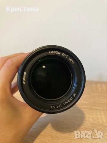 Обектив EFS 55-250mm, снимка 5 - Обективи и филтри - 46565408