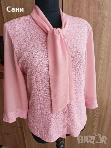 Розова риза с панделка 🎀, снимка 4 - Ризи - 45990501
