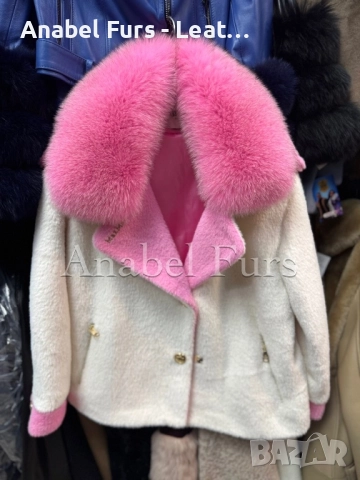 Дамски палта с естествен косъм, снимка 5 - Палта, манта - 52621323