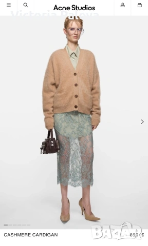 Acne Studios луксозен oversize вълнен кардиган – 100% wool, снимка 15 - Жилетки - 53764956