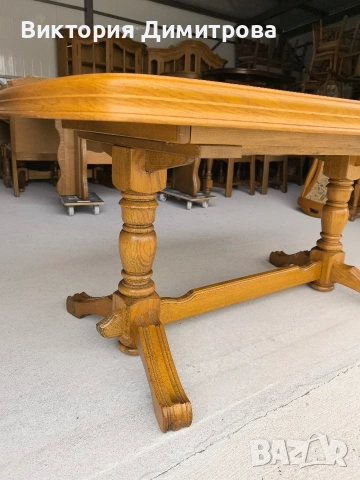 Разтегателна трапезна маса 2,60 м. (01-143.1), снимка 7 - Маси - 54152233