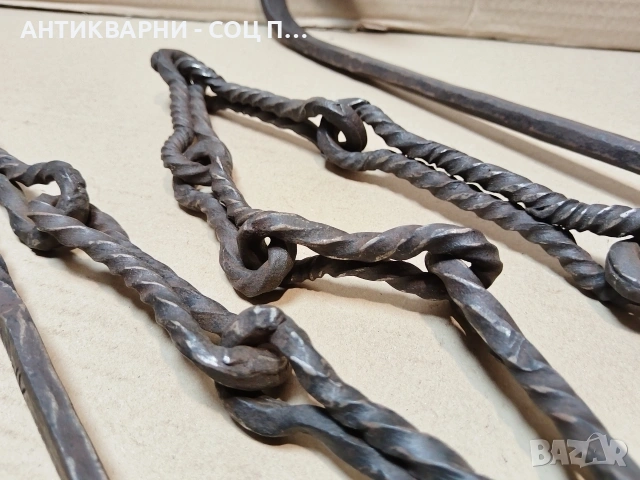 Рядка Стара Кована Верига За Огнище. / НОМЕР 1704., снимка 5 - Антикварни и старинни предмети - 54245981