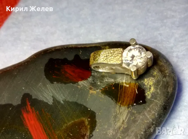 СРЕБЪРЕН ПЕНДАНТ СРЕБРО 950 с 1/2мм МАСИВНО БЯЛО ЗЛАТО 750 с ЖЪЛТА ПОЗЛАТА 22 Карата и ФИАНИТ 49301, снимка 5 - Колиета, медальони, синджири - 50342439